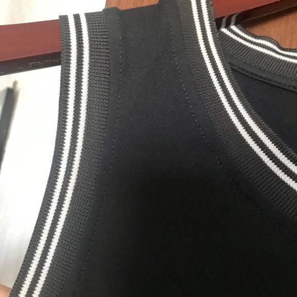 Charcoal grey Maxi with chic white stripe trim - Picture 4 of 8